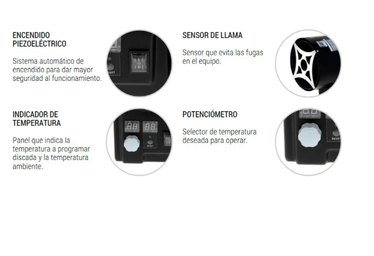 Turbocalefactor Gas 15kw Calentador Aire Exterior - Imagen 3