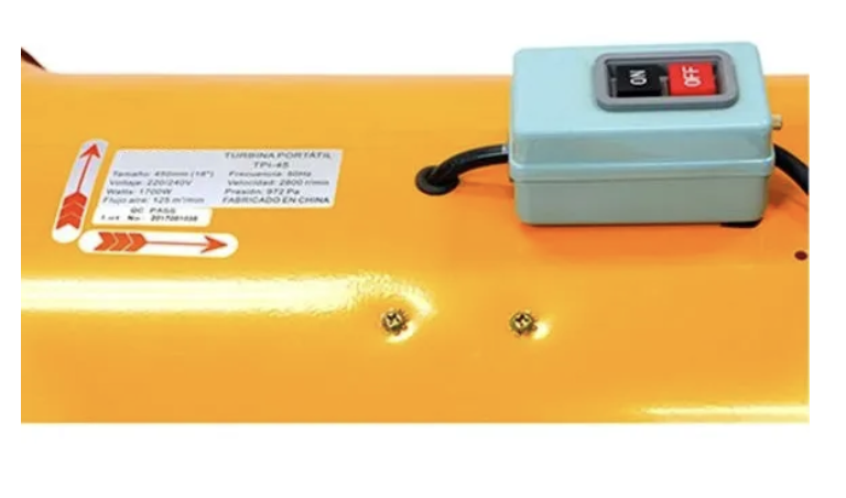 Extractor Aire Industrial Portatil 50cm 20' Rueda - Imagen 3