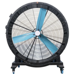 Ventilador Industrial Piso Extractor 600w 38000m3 / 1.25 M 50hz Negro Azul Acero 3