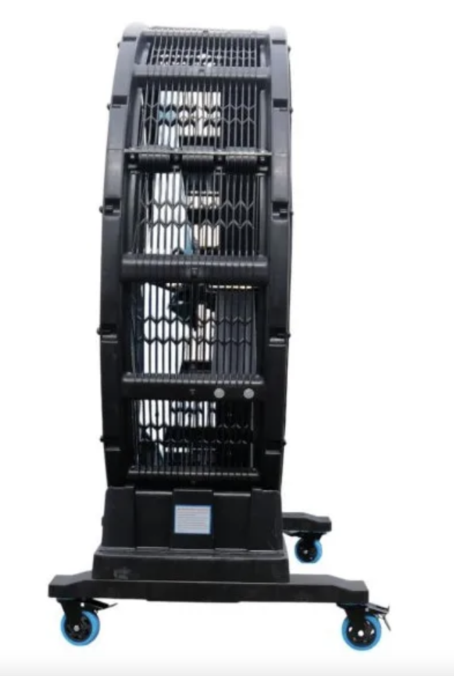 Ventilador Industrial Piso Extractor 600w 38000m3 / 1.25 M 50hz Negro Azul Acero 3 - Imagen 6