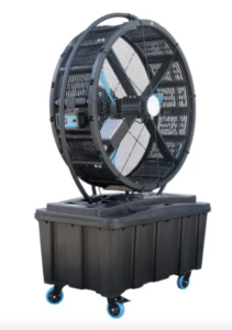 Ventilador Industrial Nebulizador 500w 22000m3 / 1.16 M 50hz Negro Azul Acero 3