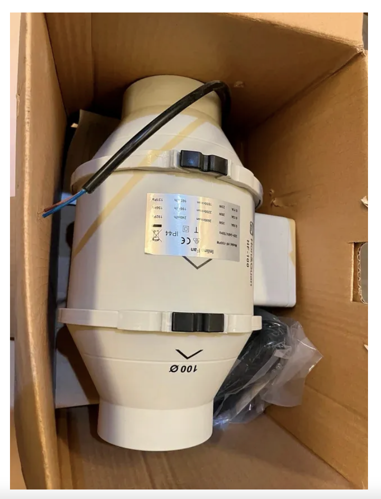 Extractor Aire En Línea Ventilador 10cm 4pulg 26w - Imagen 4